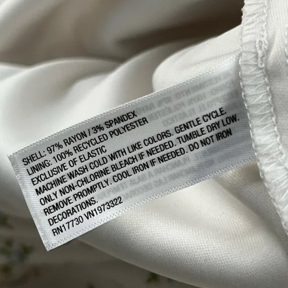 Wild Fable XS Emma Mini Babydoll White Blue Floral Mini Dress - Picture 4 of 5